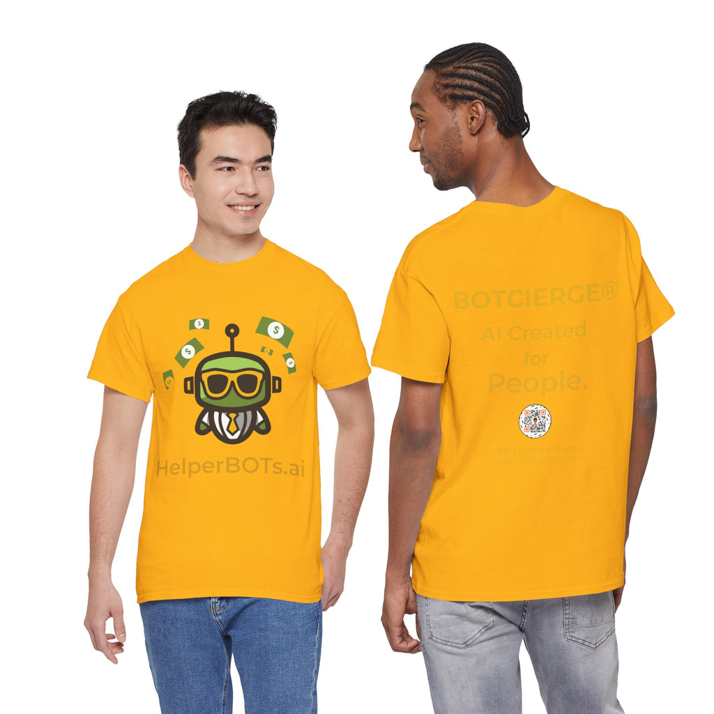 Unisex Financial BOT Heavy Cotton Tee (Dark Edition with Gold Print)