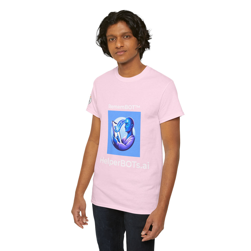 Unisex RememBOT™ Heavy Cotton Tee (Light Edition with White Lettering)