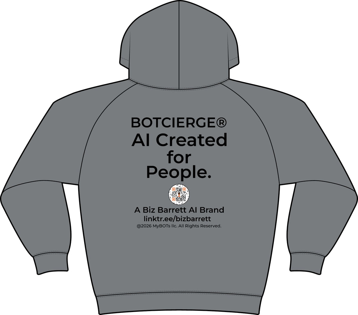Logo Unisex Drive Fleece Pullover Hoodie (Light Edition with Black Print)