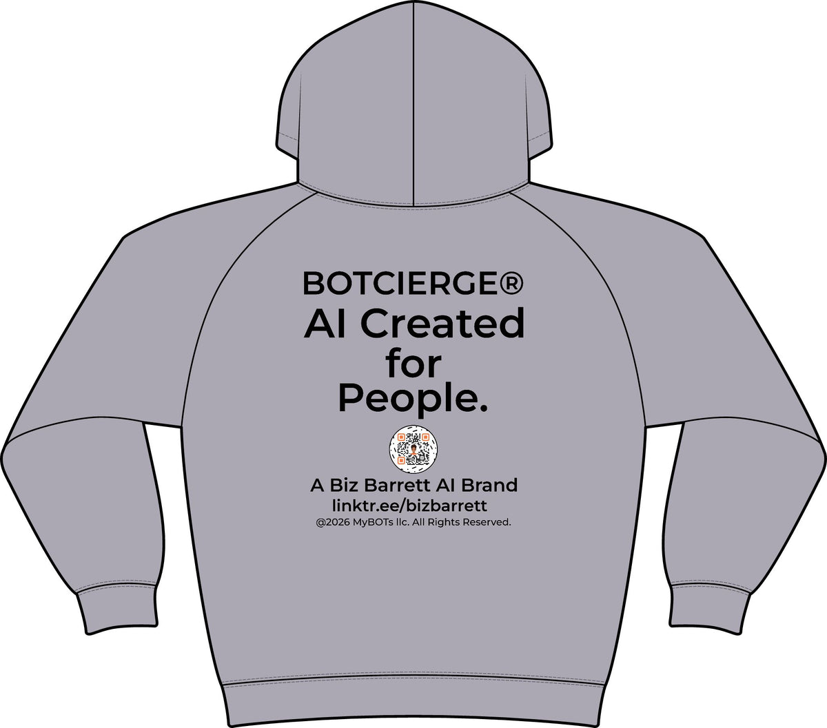 Logo Unisex Drive Fleece Pullover Hoodie (Light Edition with Black Print)