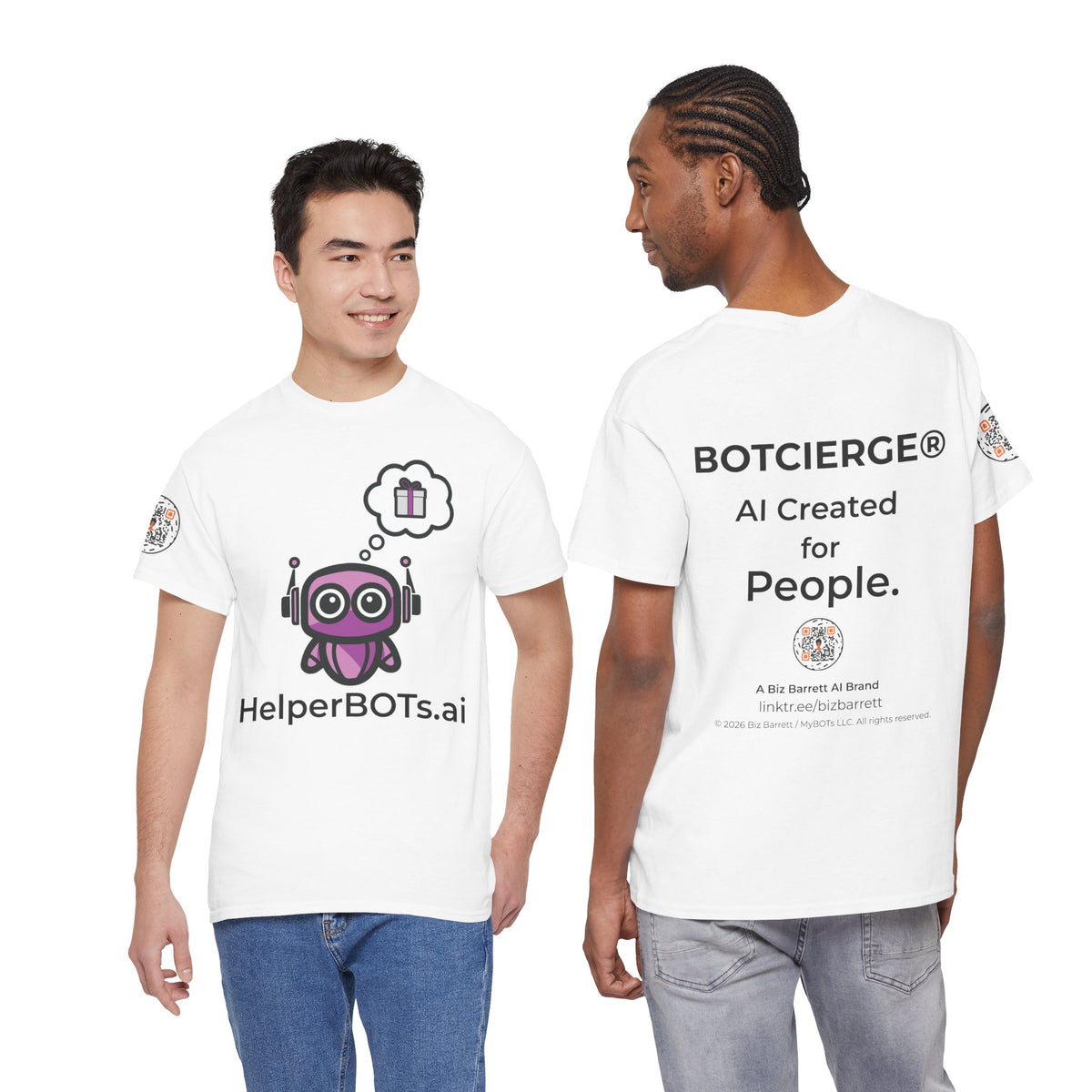 Unisex Love and Relationships BOT Heavy Cotton Tee (Light Edition with Black Print)