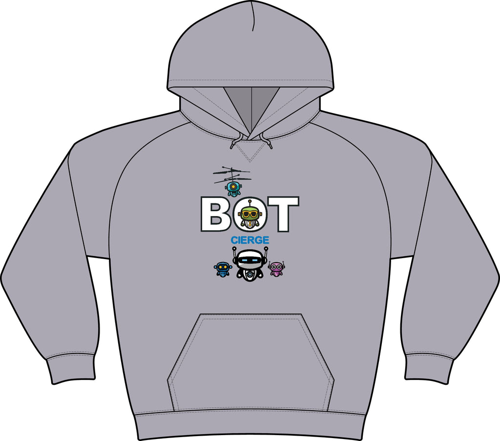 Logo Unisex Drive Fleece Pullover Hoodie (Light Edition with Black Print)