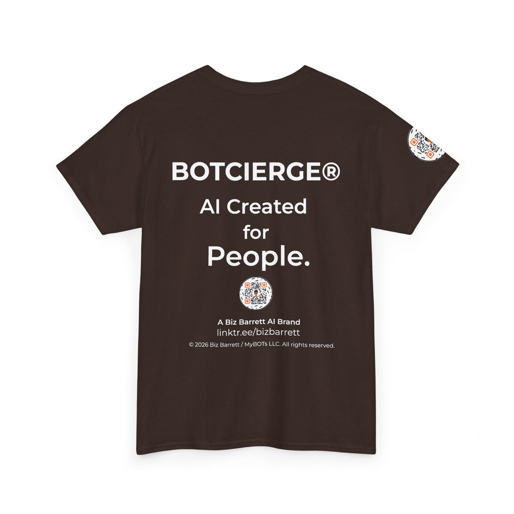 Unisex Personal Development BOT Heavy Cotton Tee (Dark Edition with White Print)