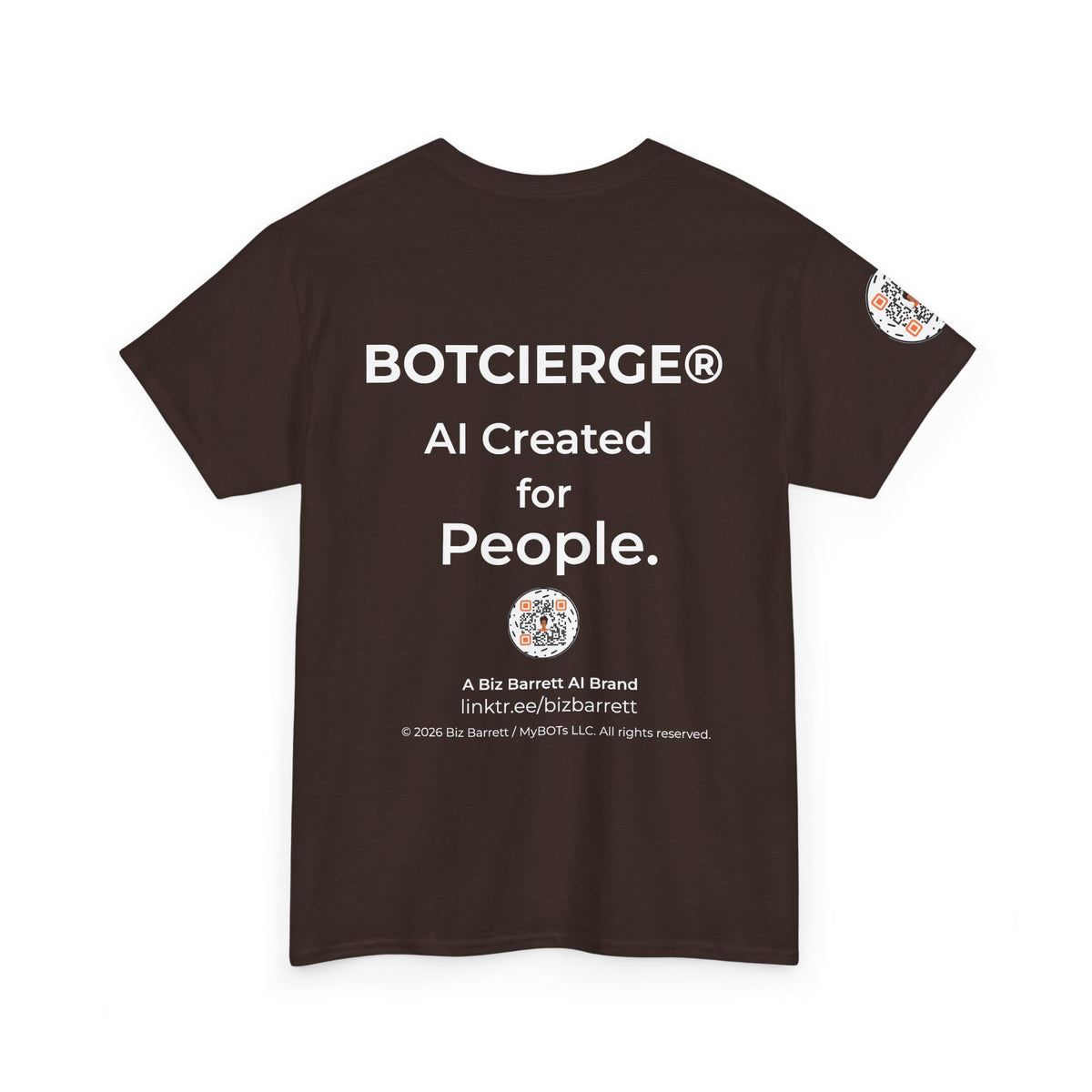 Unisex Personal Development BOT Heavy Cotton Tee (Dark Edition with White Print)
