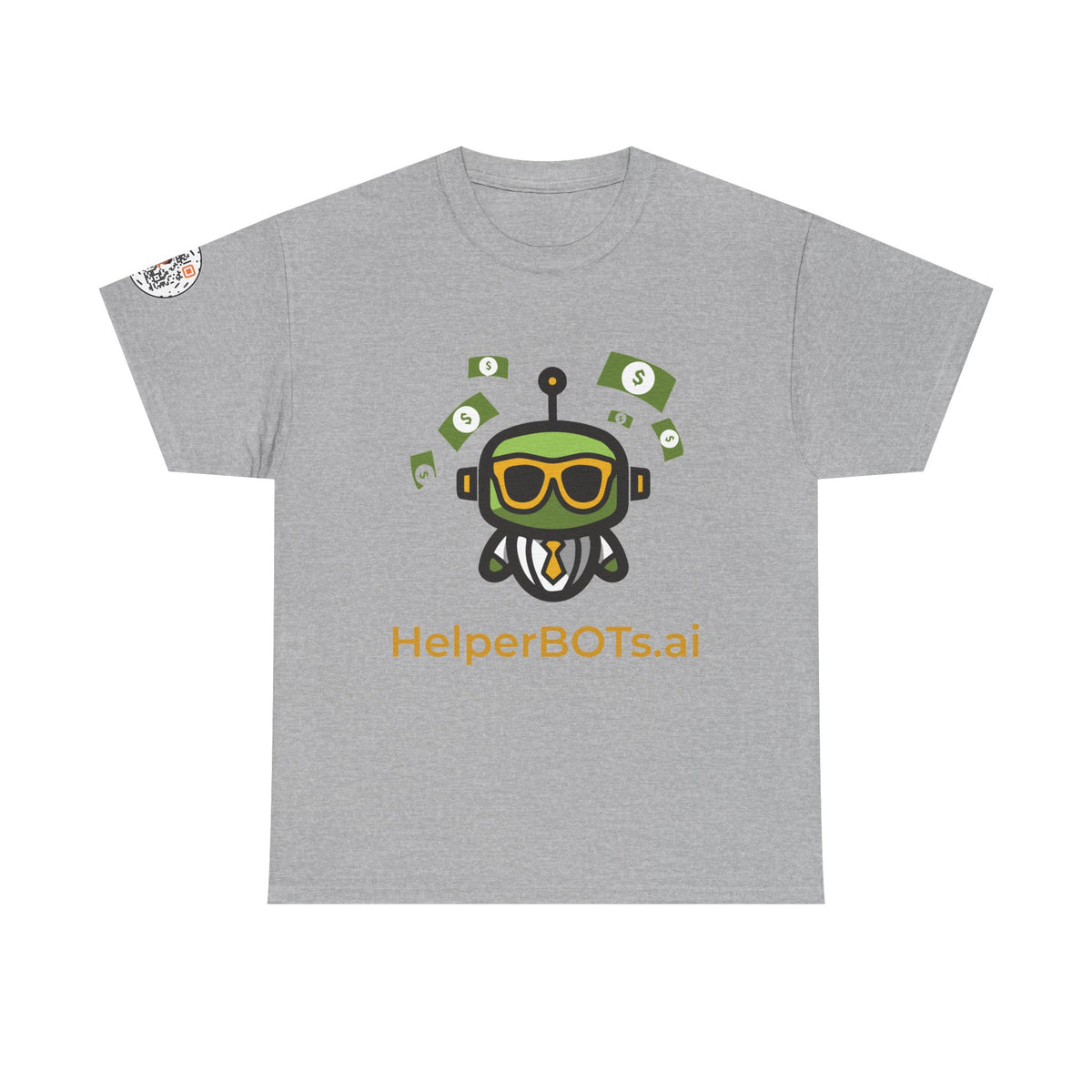 Unisex Financial BOT Heavy Cotton Tee (Dark Edition with Gold Print)