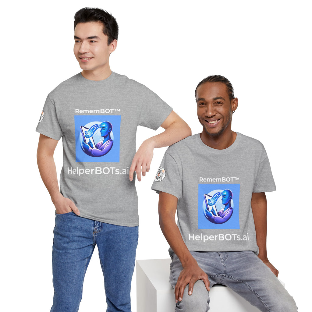 Unisex RememBOT™ Heavy Cotton Tee (Light Edition with White Lettering)