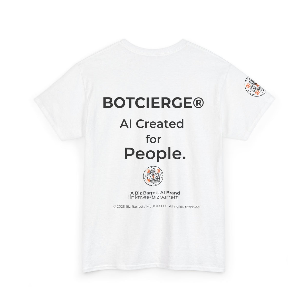 Unisex Security BOT Heavy Cotton Tee (Light Edition with Black Print)