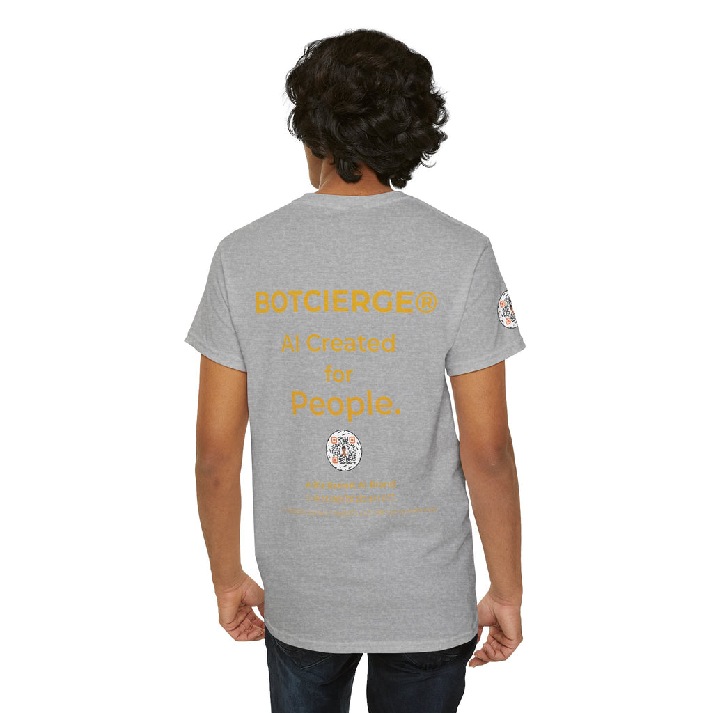 Unisex RememBOT™ Heavy Cotton Tee (Light Edition with Gold Lettering)