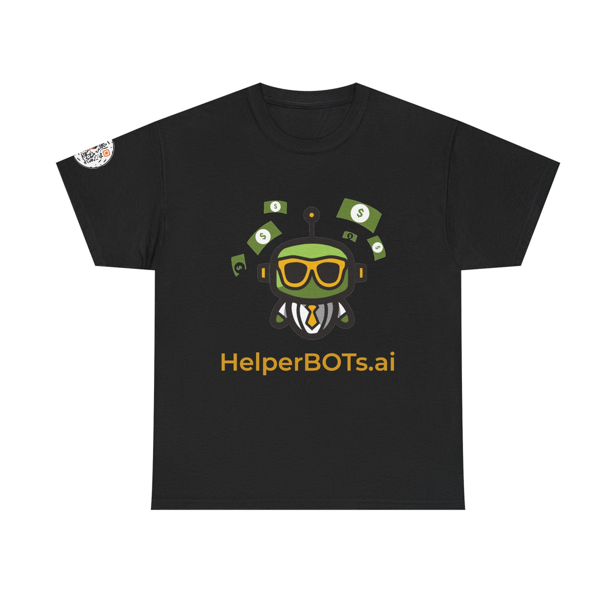 Unisex Financial BOT Heavy Cotton Tee (Dark Edition with Gold Print)