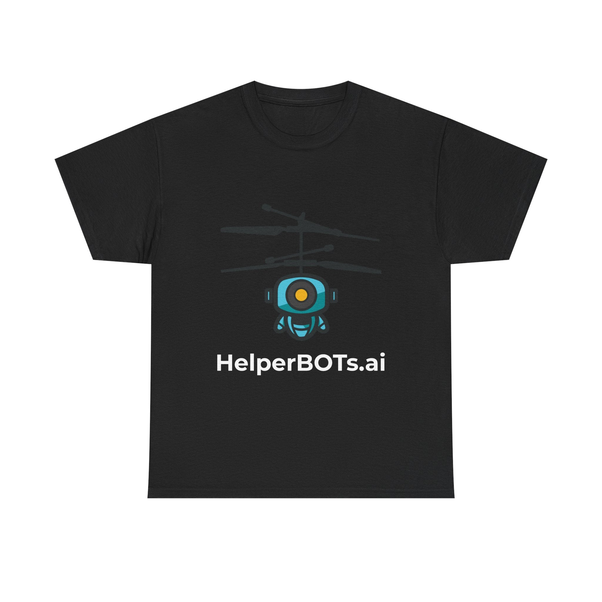 Unisex Security BOT Heavy Cotton Tee (Dark Edition white text)