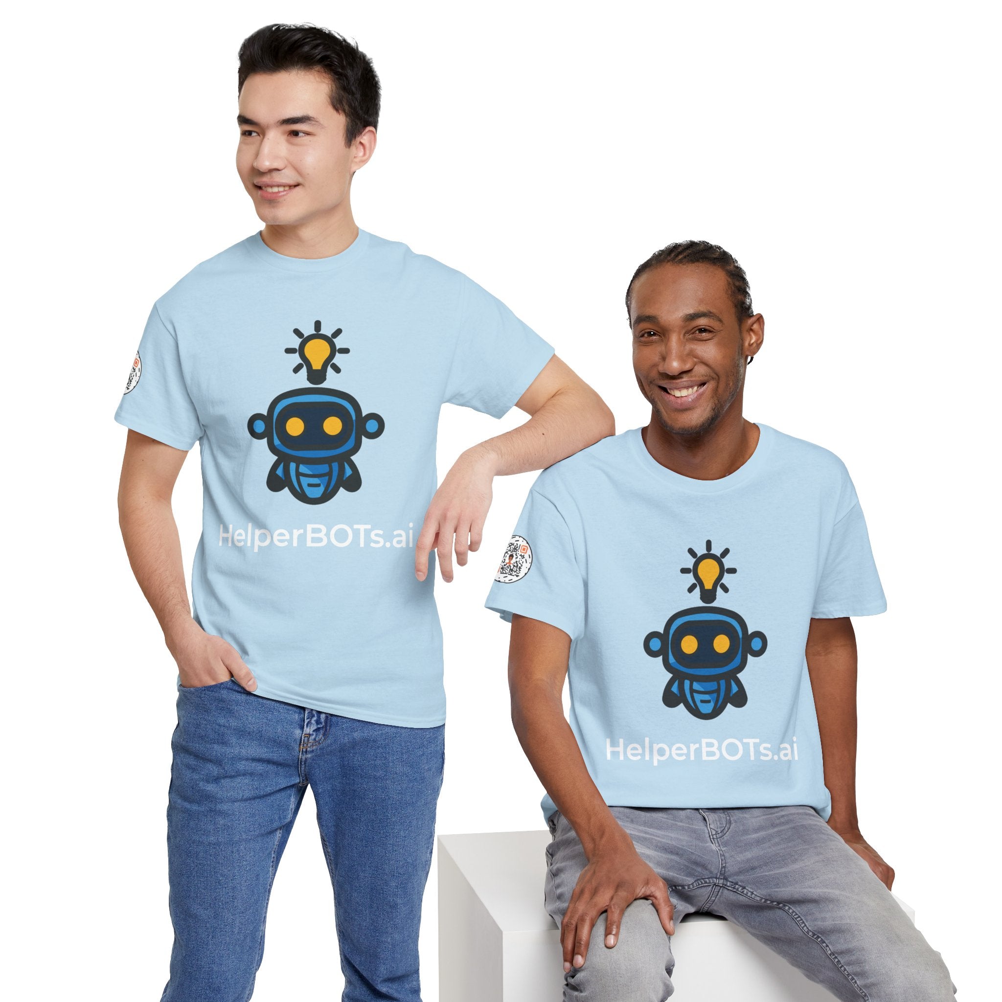 Unisex Personal Development BOT Heavy Cotton Tee (Dark Edition with White Print)