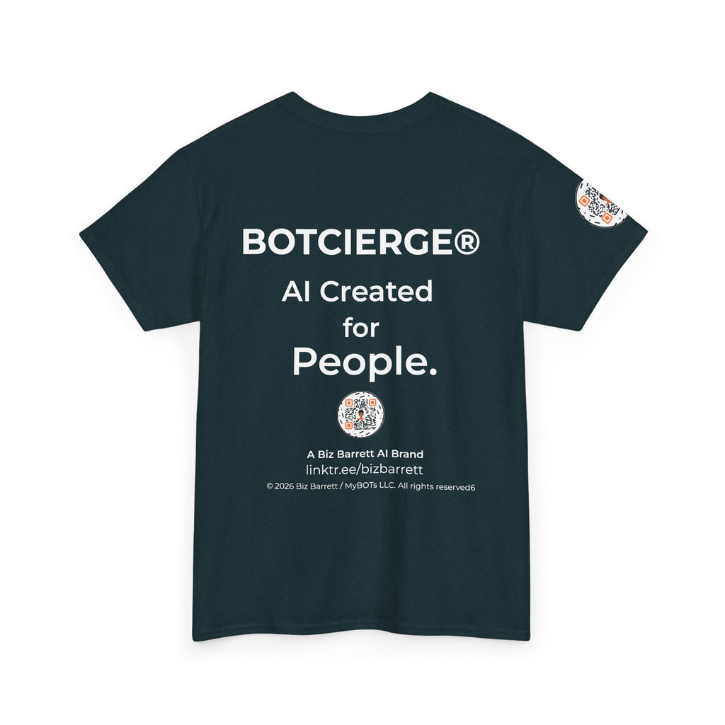 Unisex Healthcare BOT Heavy Cotton Tee (Dark Edition with White Print)