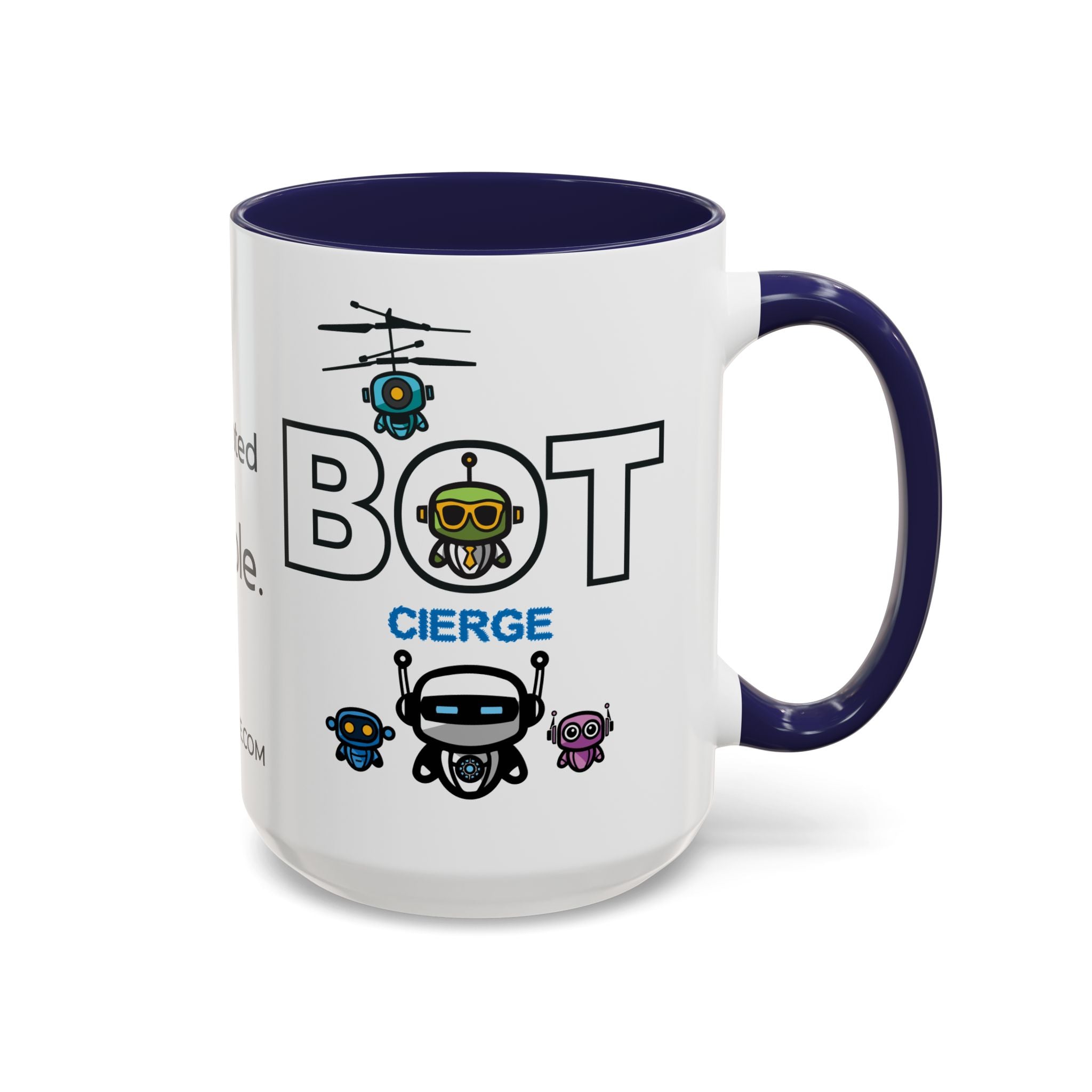Logo Accent Coffee Mug (11, 15oz) (Light Edition with Black Print)