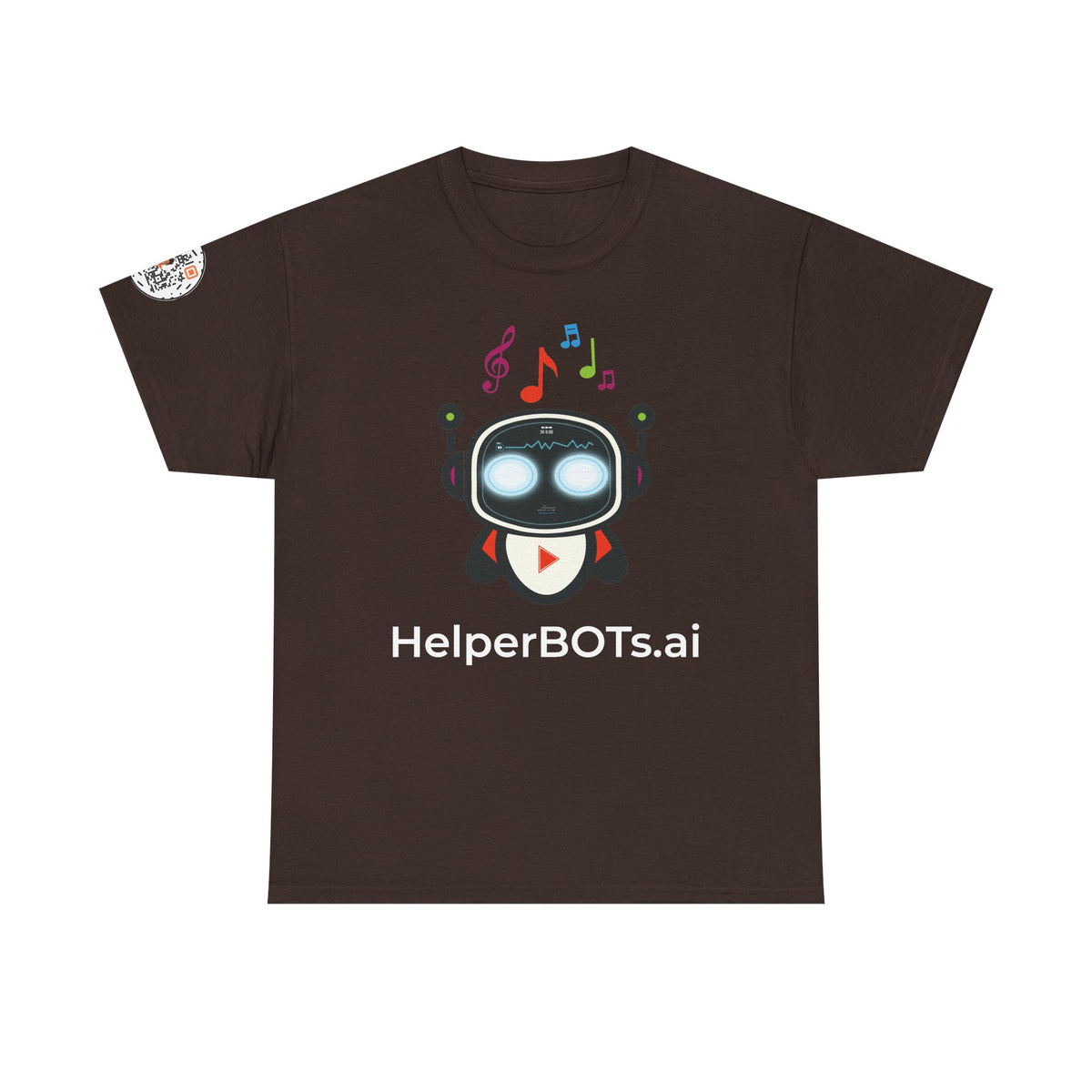 Unisex Music BOT Heavy Cotton Tee (Dark Edition with White Print)