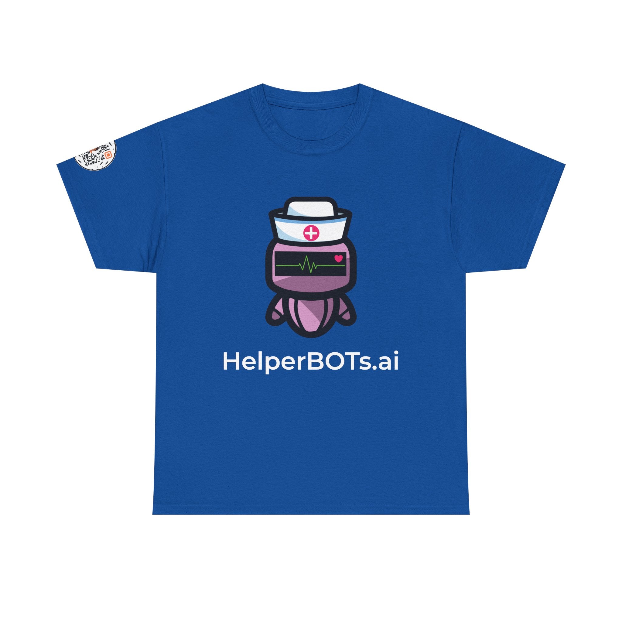 Unisex Healthcare BOT Heavy Cotton Tee (Dark Edition with White Print)