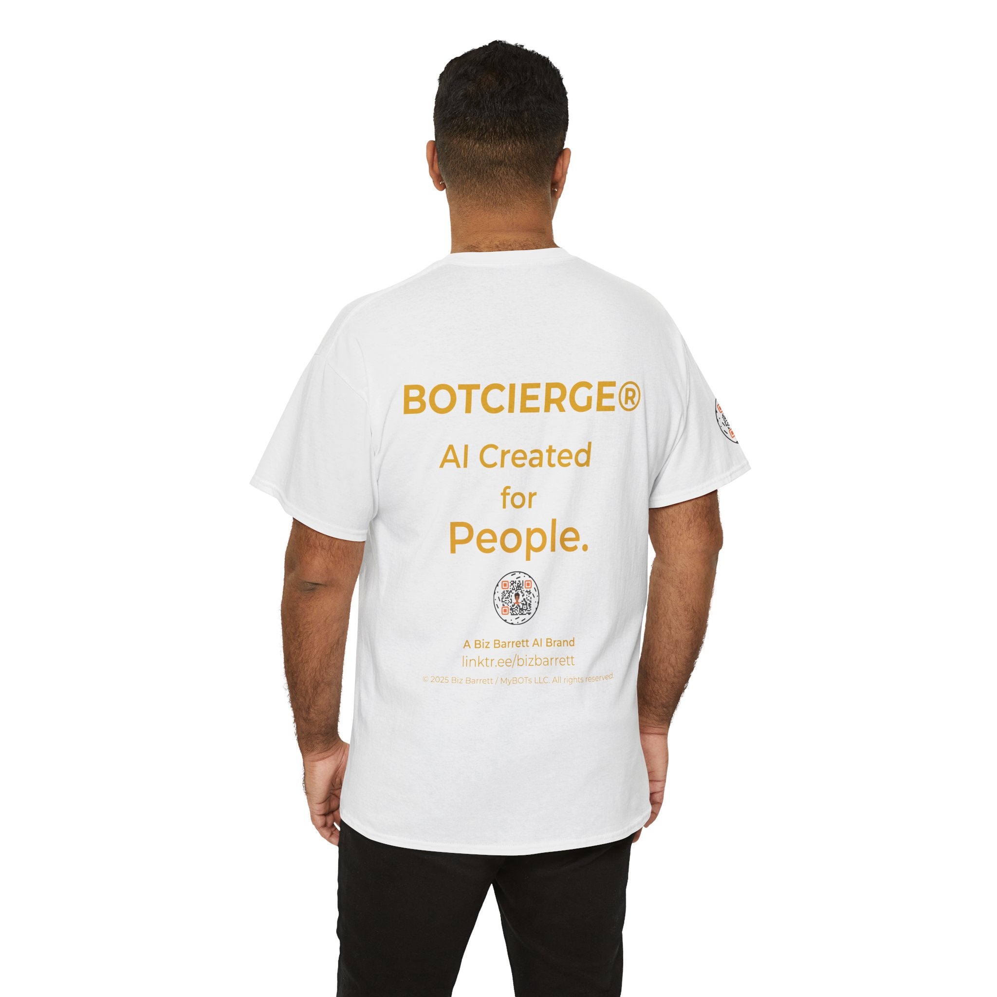 Unisex RememBOT™ Heavy Cotton Tee (Light Edition with Gold Lettering)