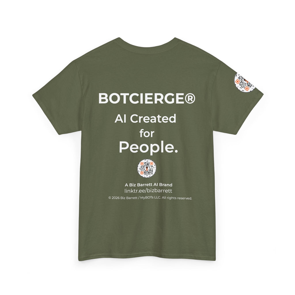 Unisex Personal Development BOT Heavy Cotton Tee (Dark Edition with White Print)