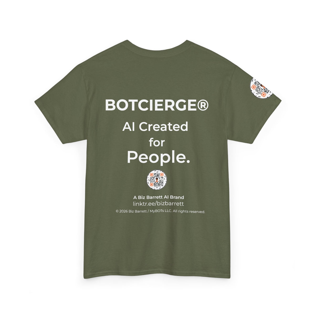 Unisex Personal Development BOT Heavy Cotton Tee (Dark Edition with White Print)