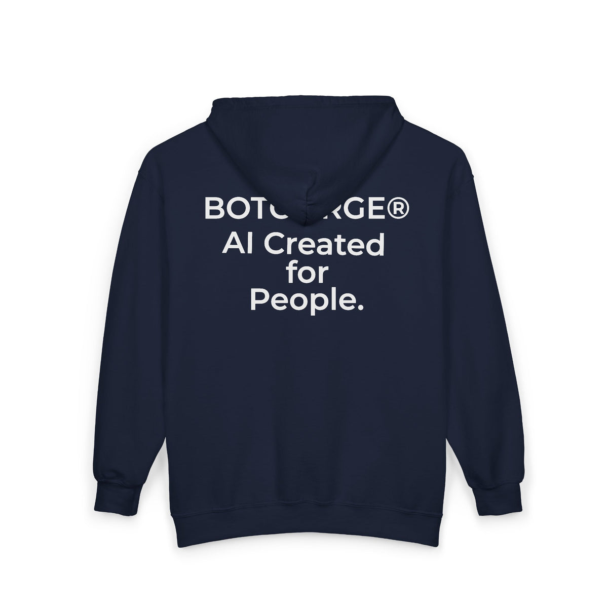 Logo Unisex Heavy Blend™ Full Zip Hooded Sweatshirt (Dark Edition with White Print)