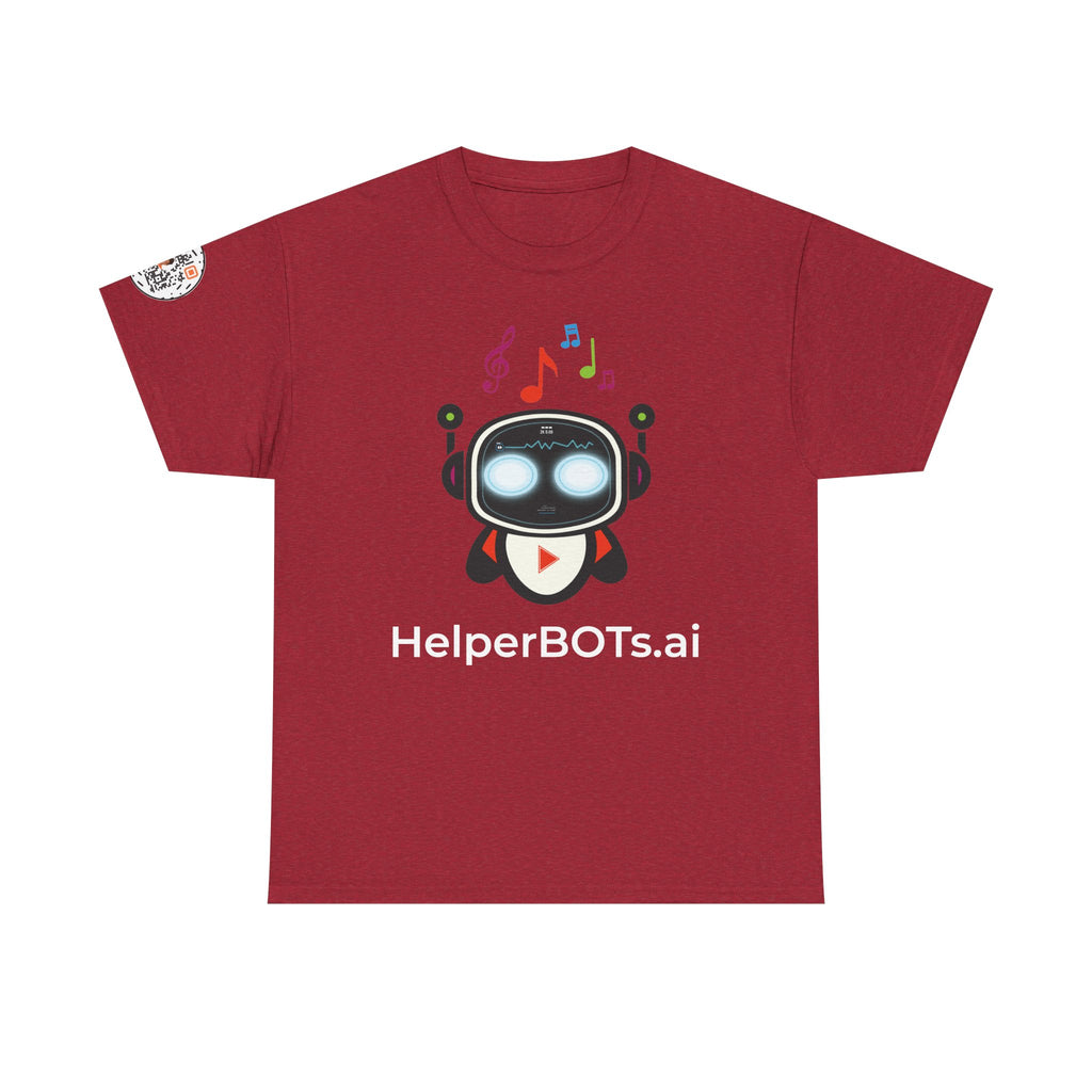 Unisex Music BOT Heavy Cotton Tee (Dark Edition with White Print)