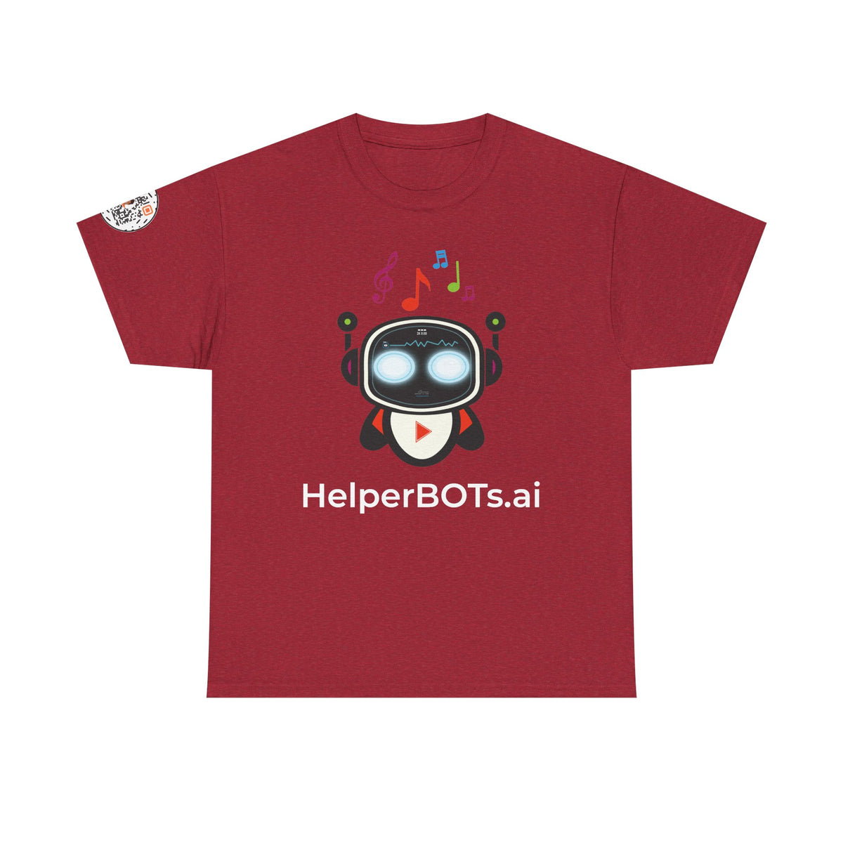 Unisex Music BOT Heavy Cotton Tee (Dark Edition with White Print)
