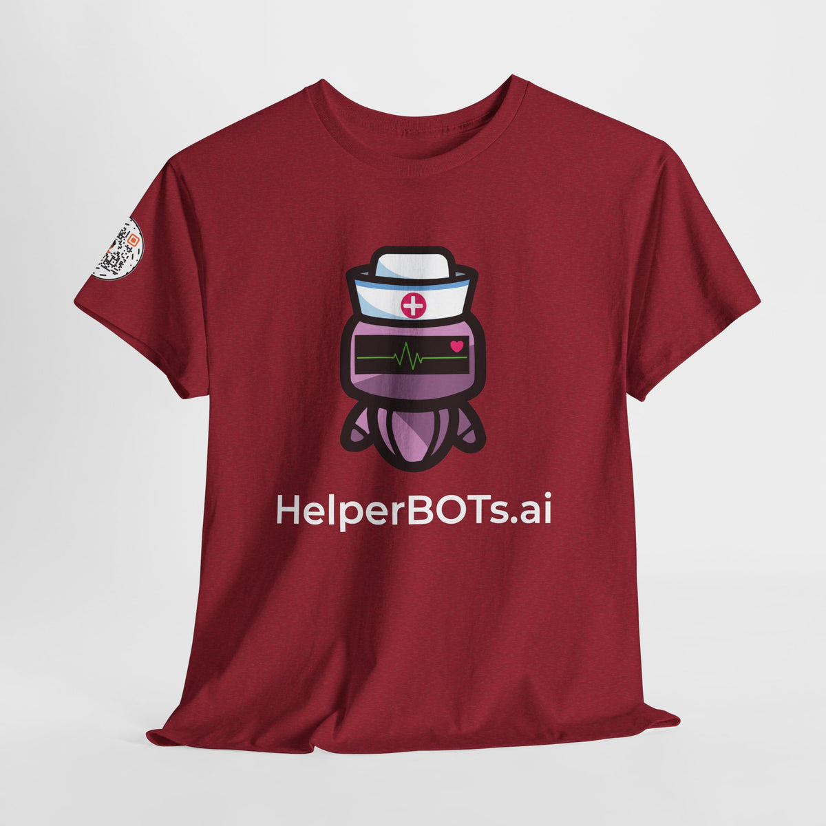 Unisex Healthcare BOT Heavy Cotton Tee (Dark Edition with White Print)
