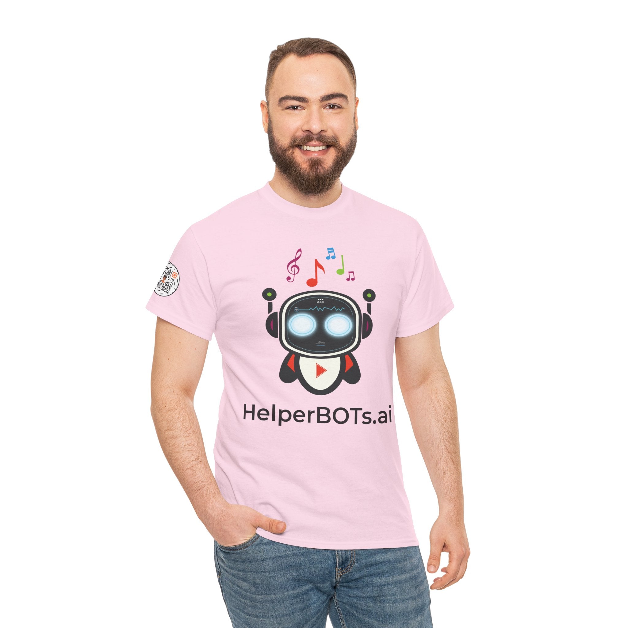 Unisex Music BOT Heavy Cotton Tee (Light Edition with Black Print)