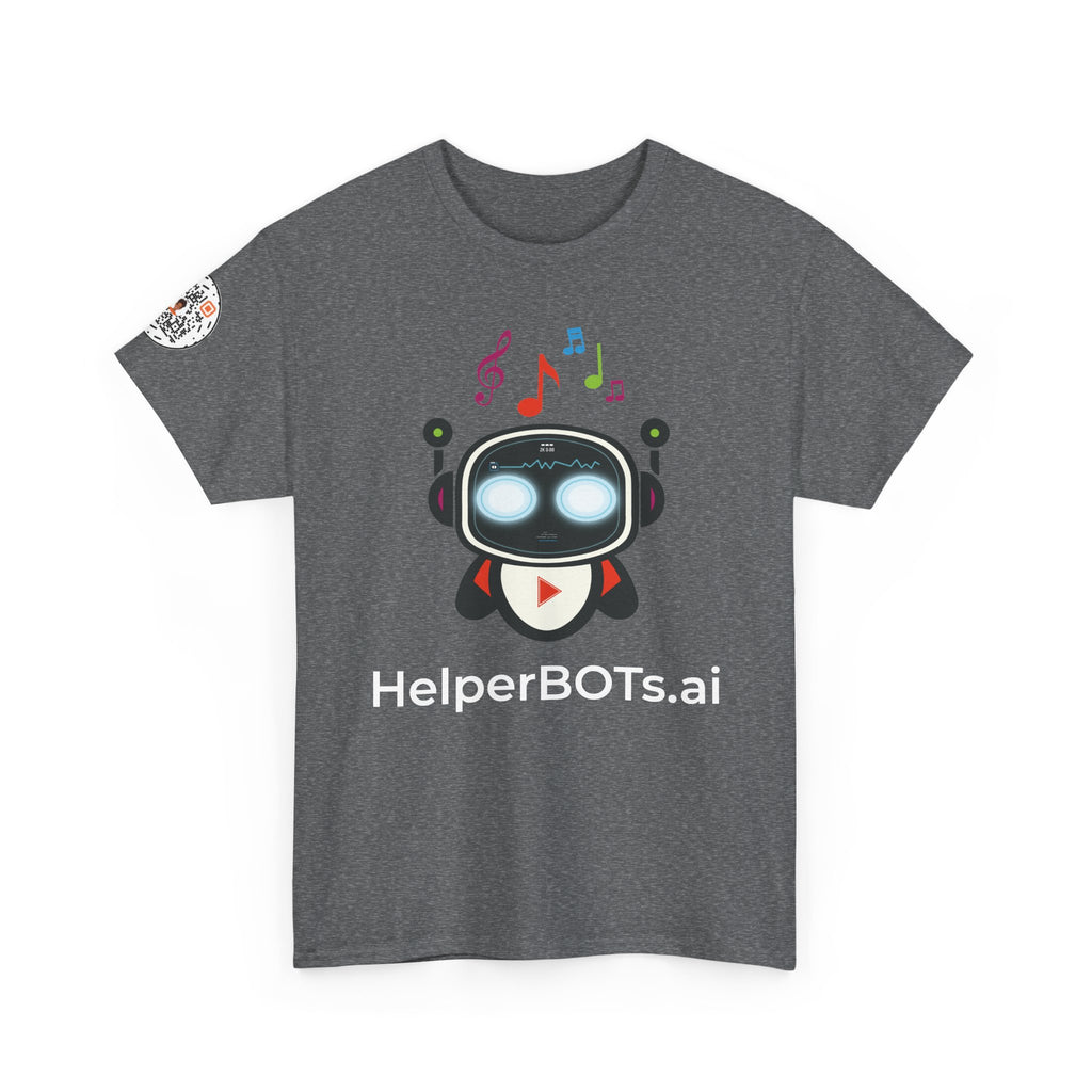 Unisex Music BOT Heavy Cotton Tee (Dark Edition with White Print)