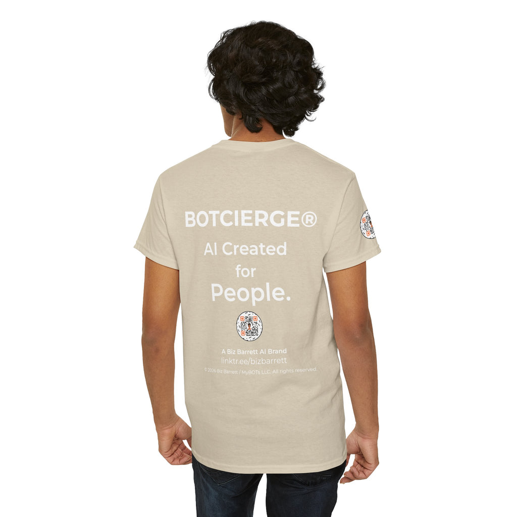 Unisex Personal Development BOT Heavy Cotton Tee (Dark Edition with White Print)