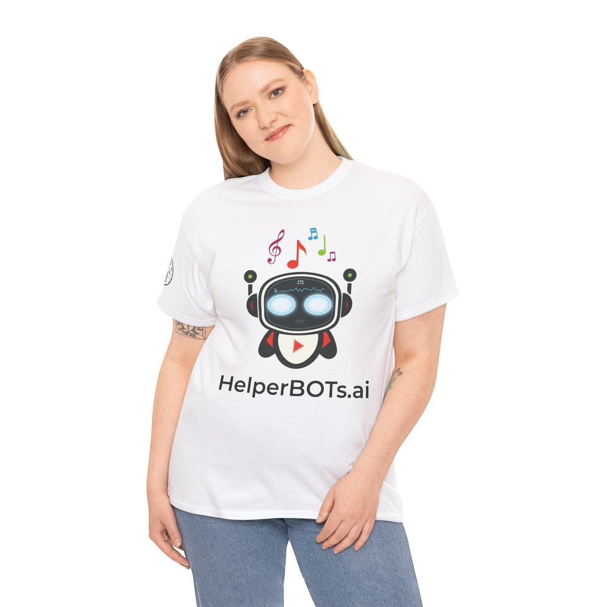 Unisex Music BOT Heavy Cotton Tee (Light Edition with Black Print)