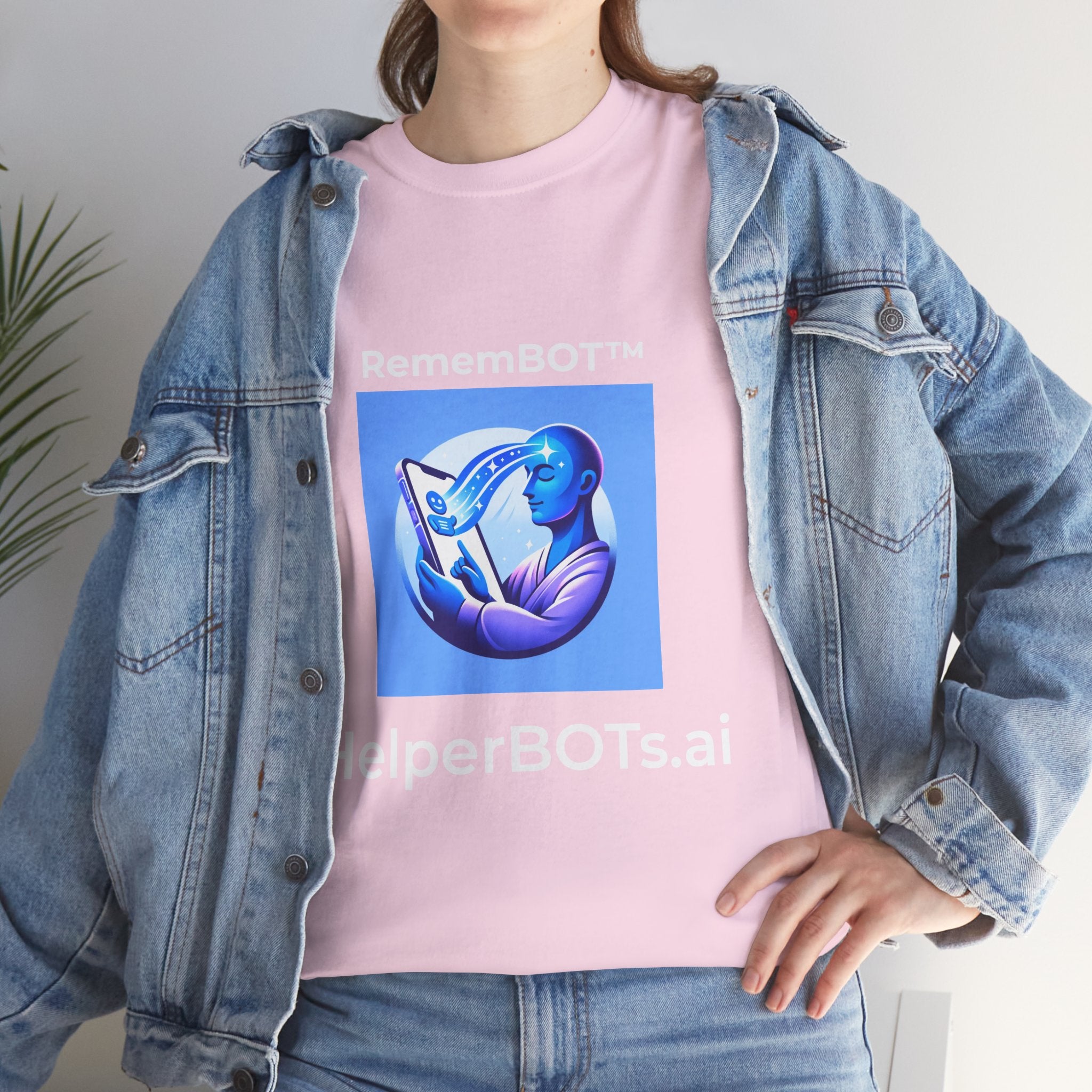 Unisex RememBOT™ Heavy Cotton Tee (Light Edition with White Lettering)