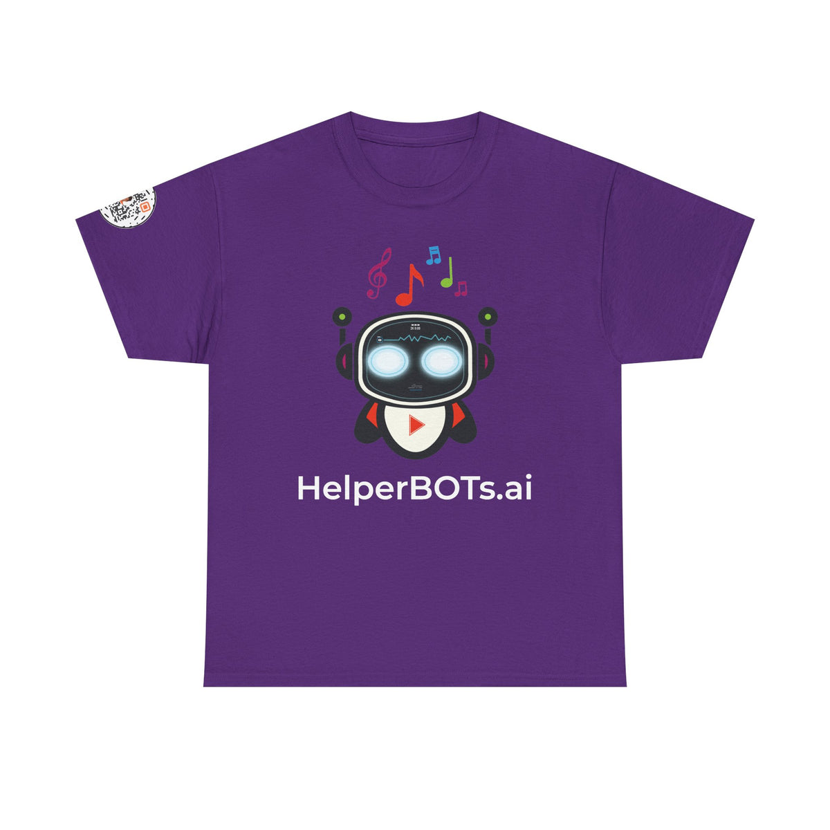 Unisex Music BOT Heavy Cotton Tee (Dark Edition with White Print)