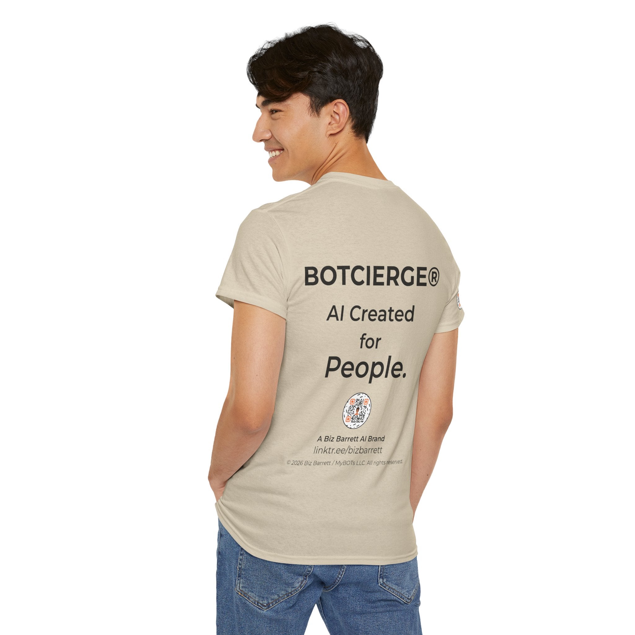 Unisex Personal Development BOT Heavy Cotton Tee (Light Edition with Black Print)
