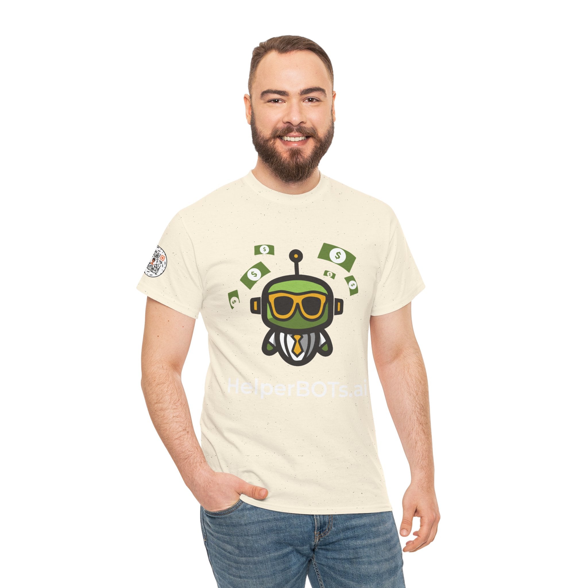 Unisex Financial BOT Heavy Cotton Tee (Dark Edition with White Print)