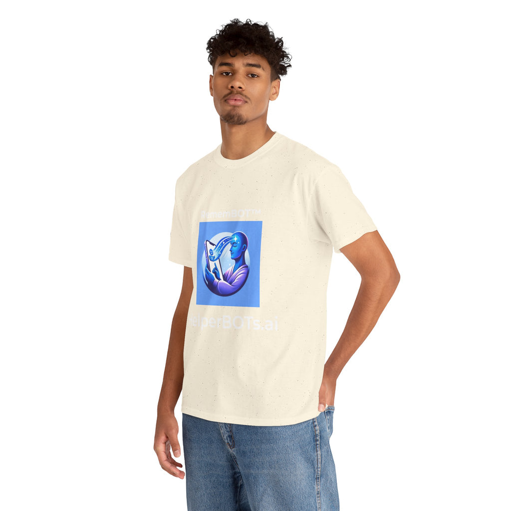 Unisex RememBOT™ Heavy Cotton Tee (Light Edition with White Lettering)