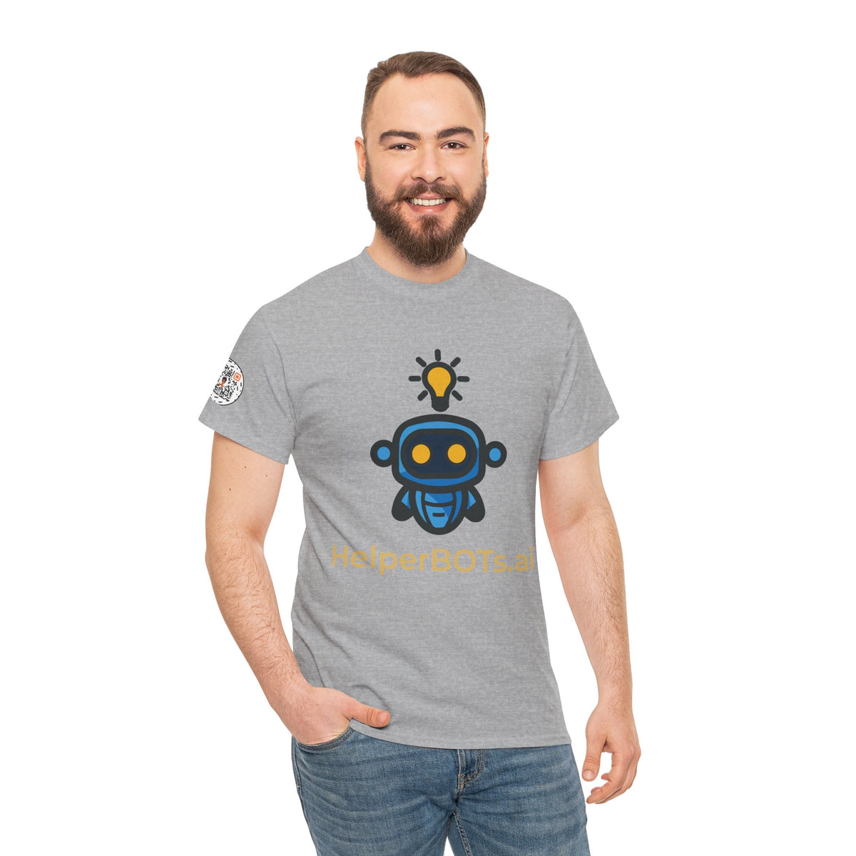 Unisex Personal Development BOT Heavy Cotton Tee (Dark Edition with Gold Print)