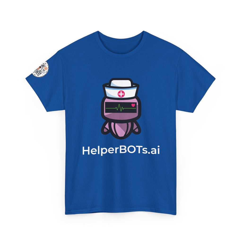 Unisex Healthcare BOT Heavy Cotton Tee (Dark Edition with White Print)