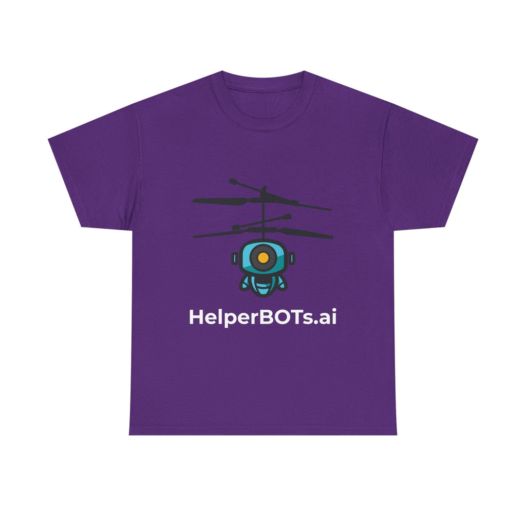 Unisex Security BOT Heavy Cotton Tee (Dark Edition white text)