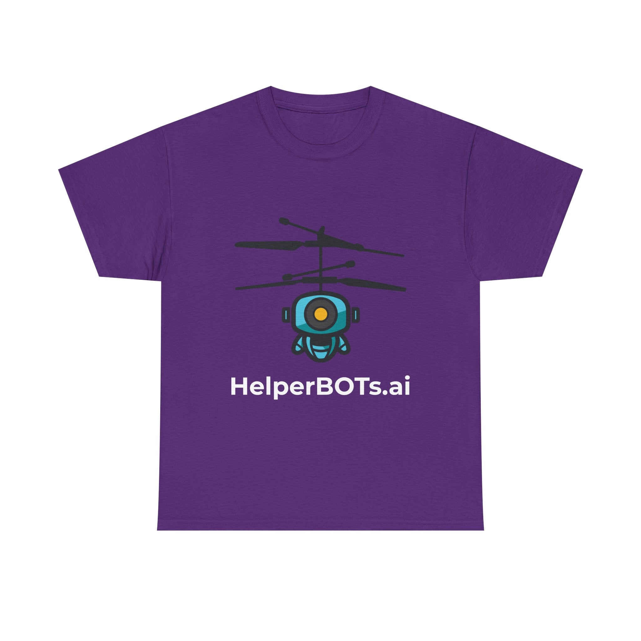 Unisex Security BOT Heavy Cotton Tee (Dark Edition white text)