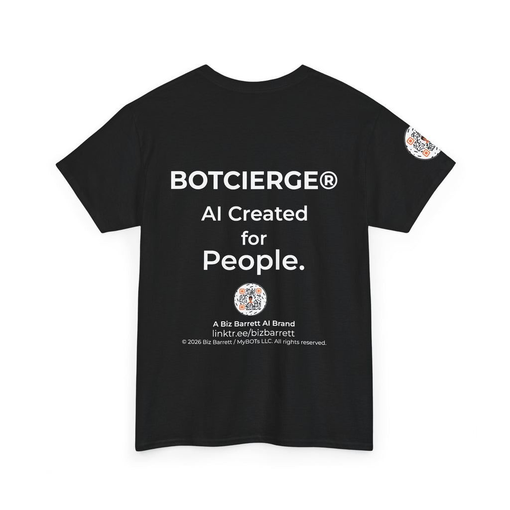 Unisex Love and Relationships BOT Heavy Cotton Tee (Dark Edition with White Print)