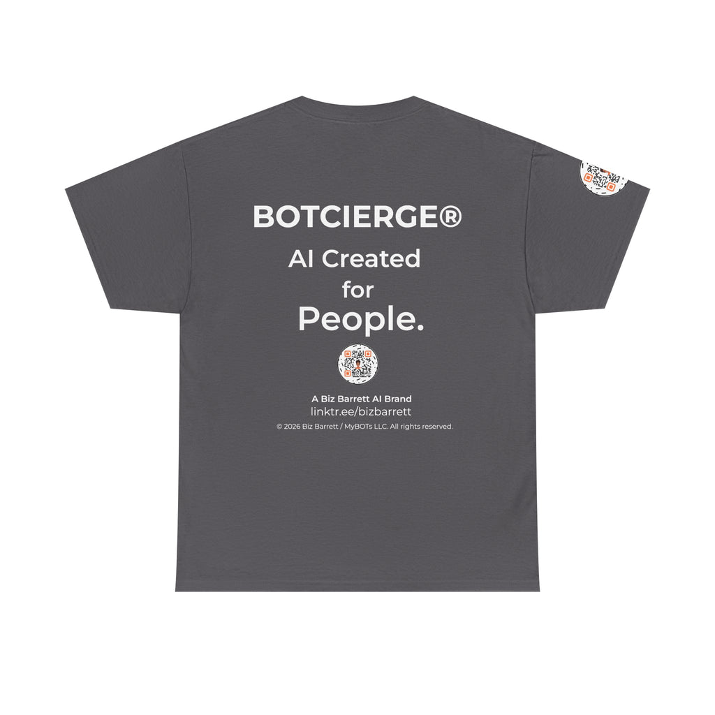 Unisex Personal Development BOT Heavy Cotton Tee (Dark Edition with White Print)