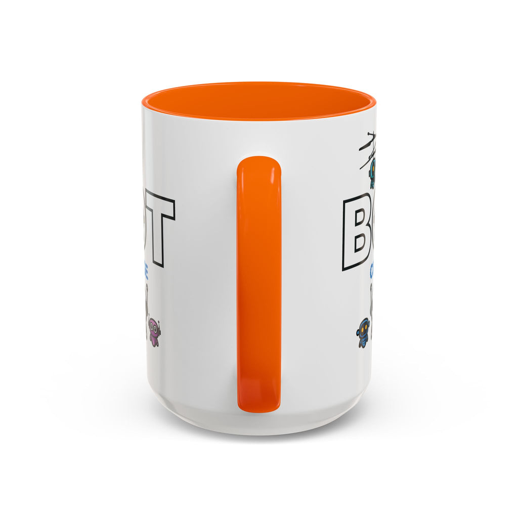 Logo Accent Coffee Mug (11, 15oz) (Dark Edition with Light Blue Print)