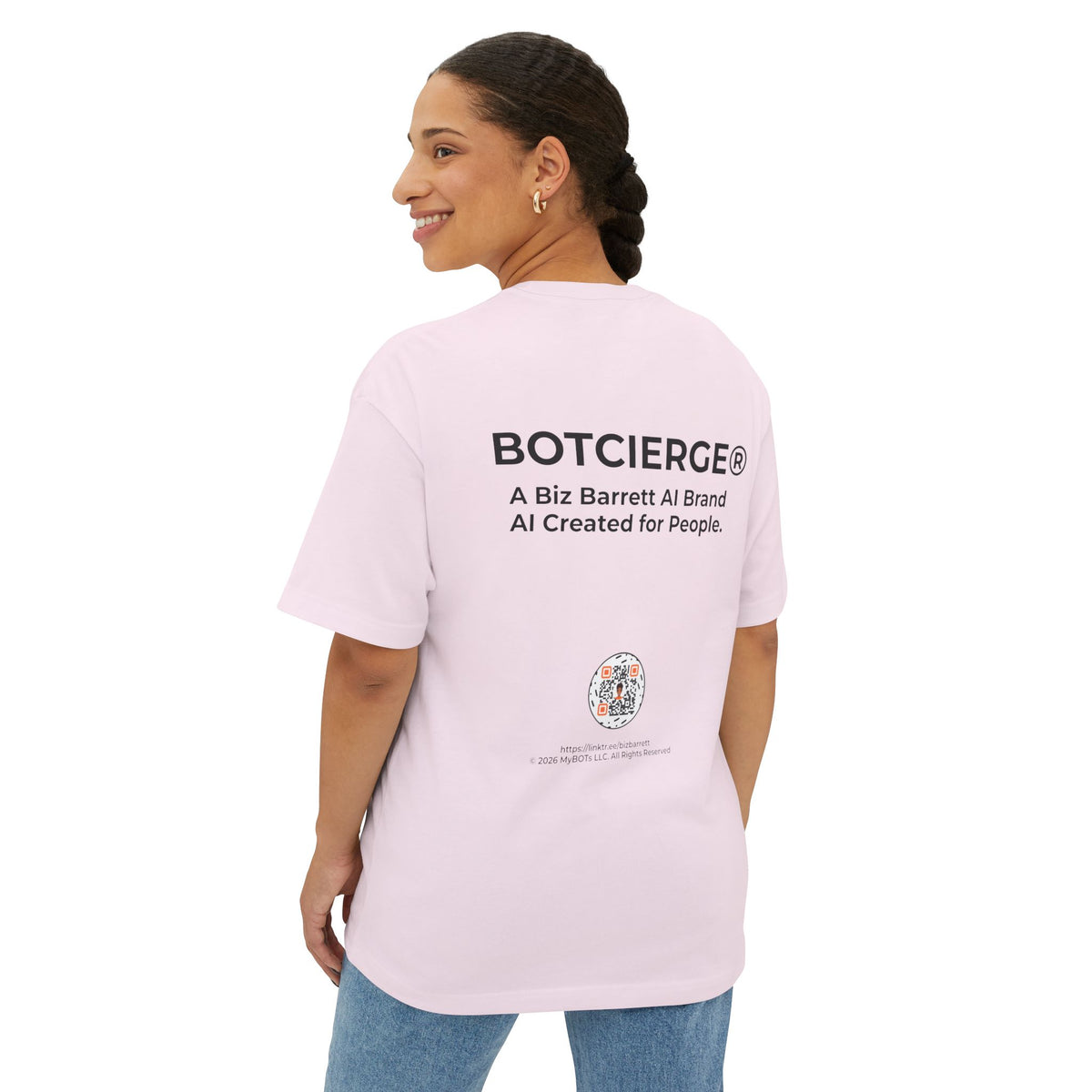 Unisex Logo Oversized Boxy Tee (Light Edition)