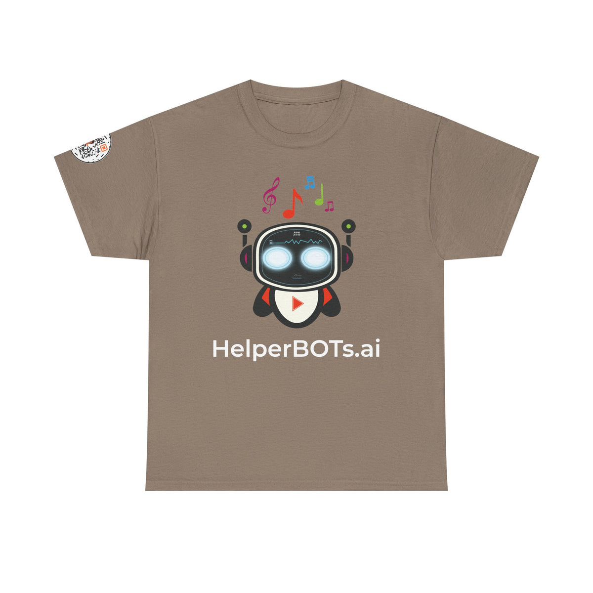 Unisex Music BOT Heavy Cotton Tee (Dark Edition with White Print)