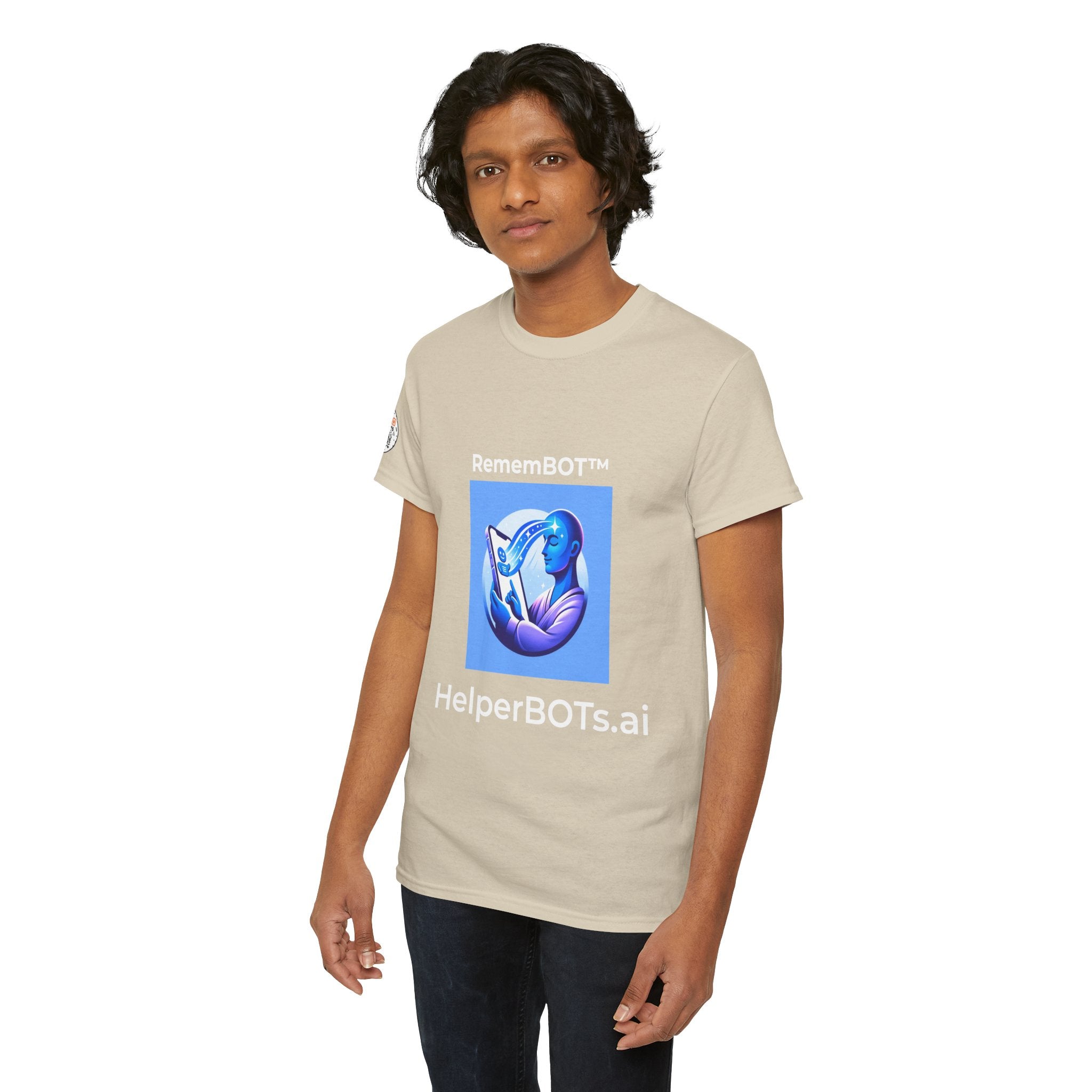 Unisex RememBOT™ Heavy Cotton Tee (Light Edition with White Lettering)