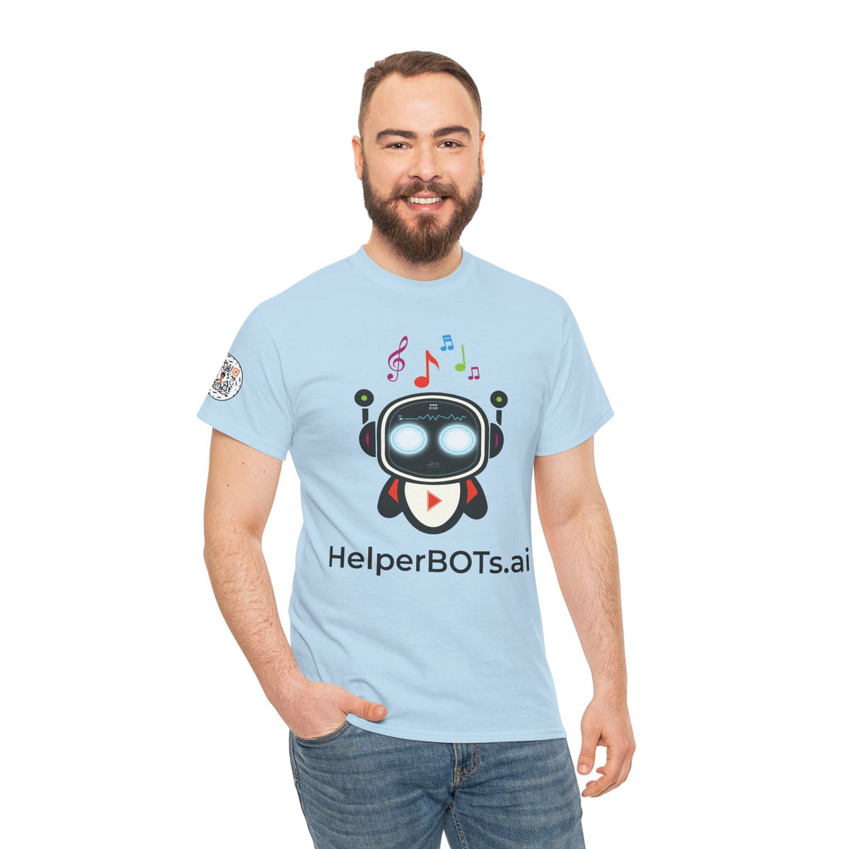 Unisex Music BOT Heavy Cotton Tee (Light Edition with Black Print)