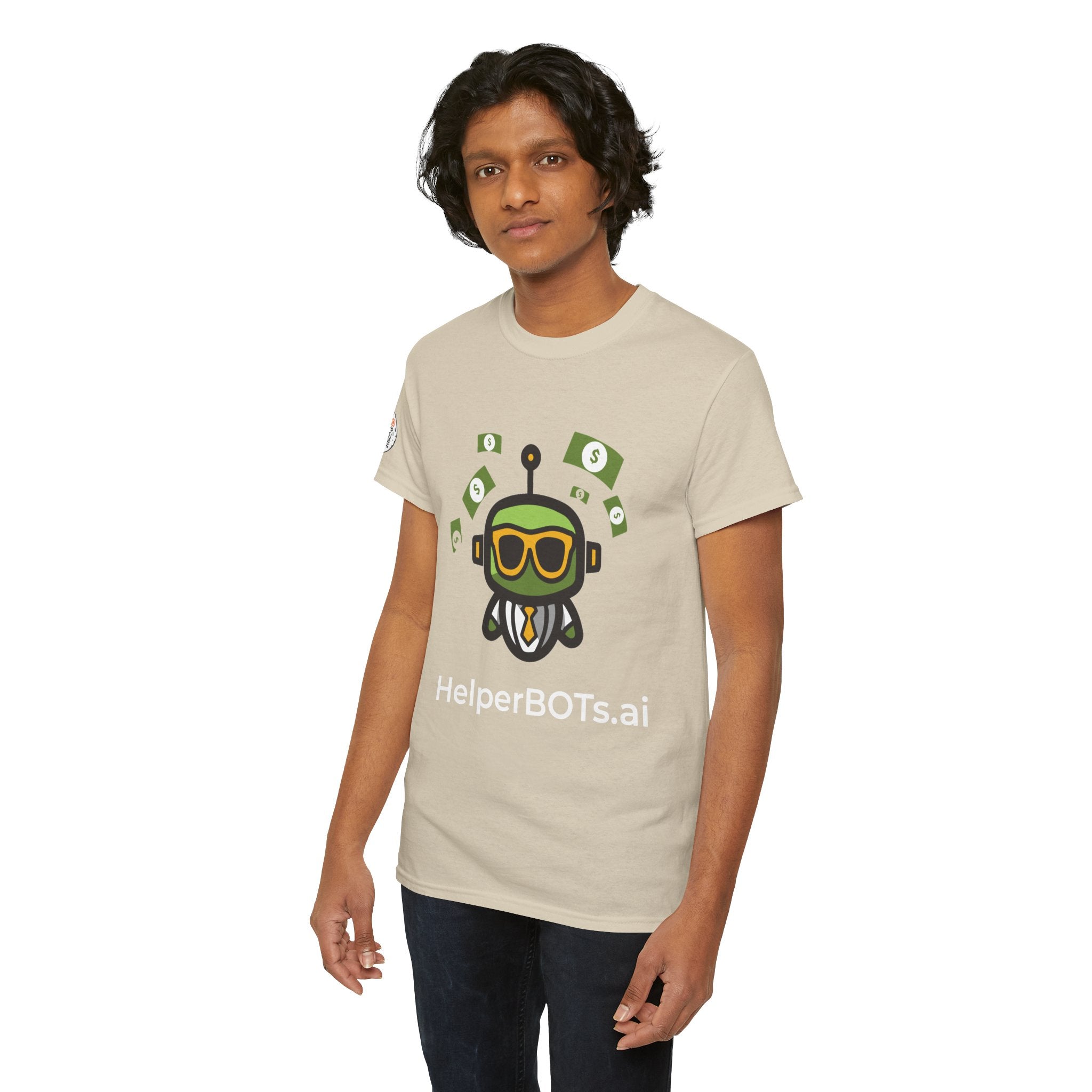Unisex Financial BOT Heavy Cotton Tee (Dark Edition with White Print)