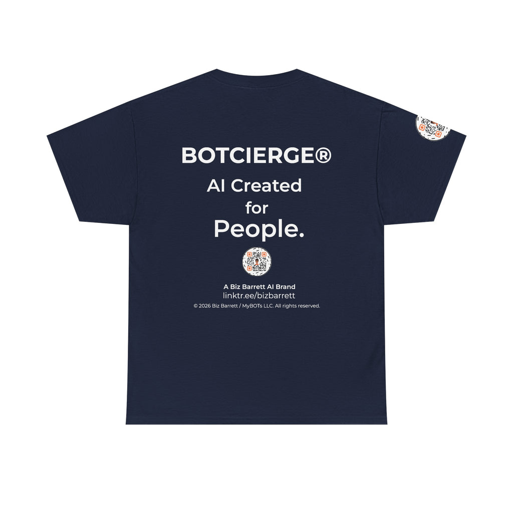 Unisex Music BOT Heavy Cotton Tee (Dark Edition with White Print)