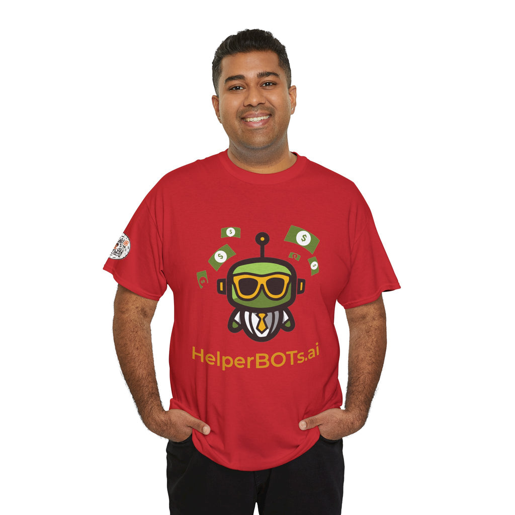 Unisex Financial BOT Heavy Cotton Tee (Dark Edition with Gold Print)