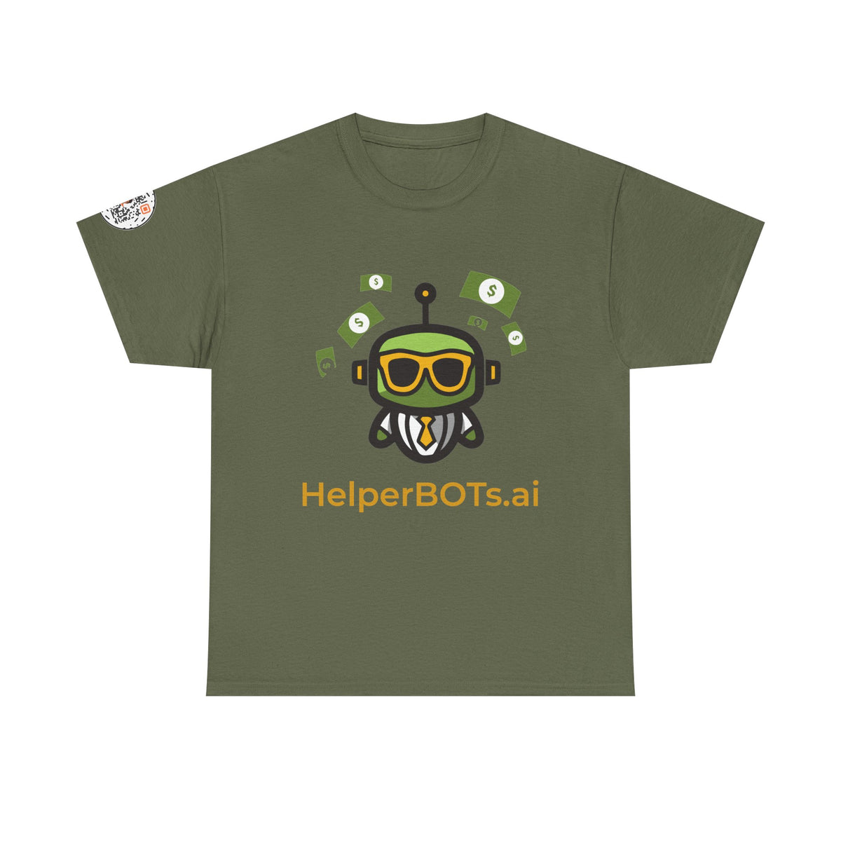 Unisex Financial BOT Heavy Cotton Tee (Dark Edition with Gold Print)